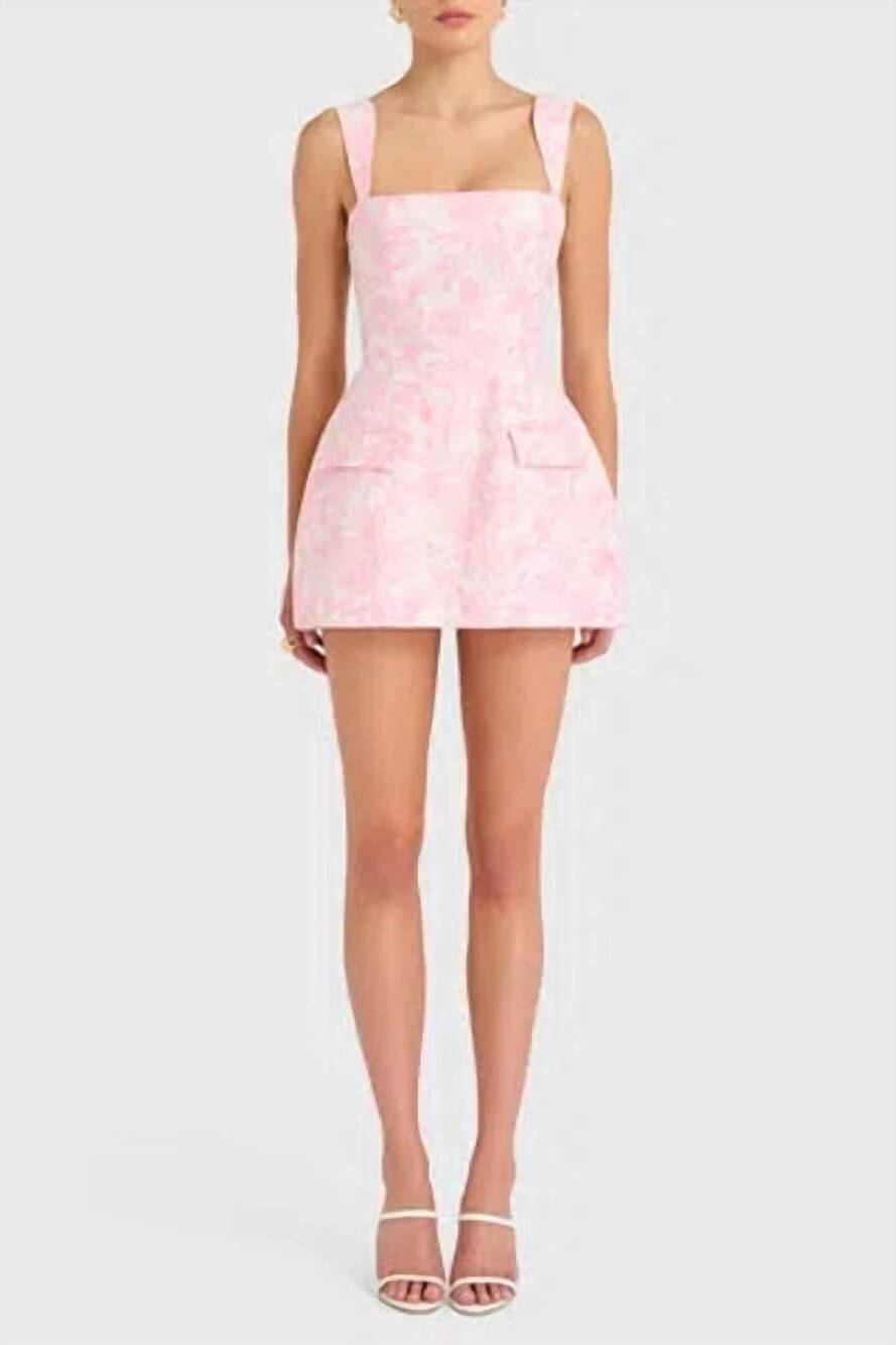 NEW AMANDA UPRICHARD bethany skort romper in shocking pink